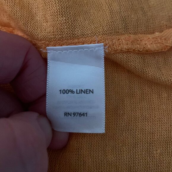 J. Jill 100% Linen Apricot Tee – Relaxed Fit - Picture 10 of 13
